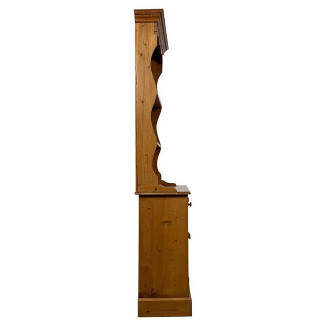 Wood Vintage 20th Century Narrow Pine Welsh Dresser For Sale - Image 7 of 13