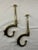 19th Century American Polished Brass Coat and Hat Hooks - a Pair For Sale - Image 4 of 6