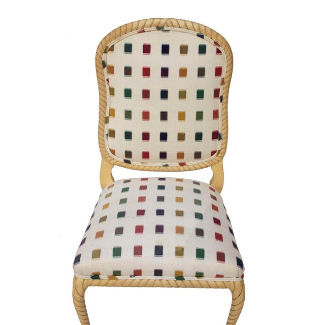 Rope Frame Dining Chairs Custom Made for Holland Salley, S/2 For Sale - Image 9 of 12