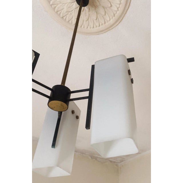 Stilnovo Italian Mid-Century Chandelier by Stilnovo, 1950s For Sale - Image 4 of 10