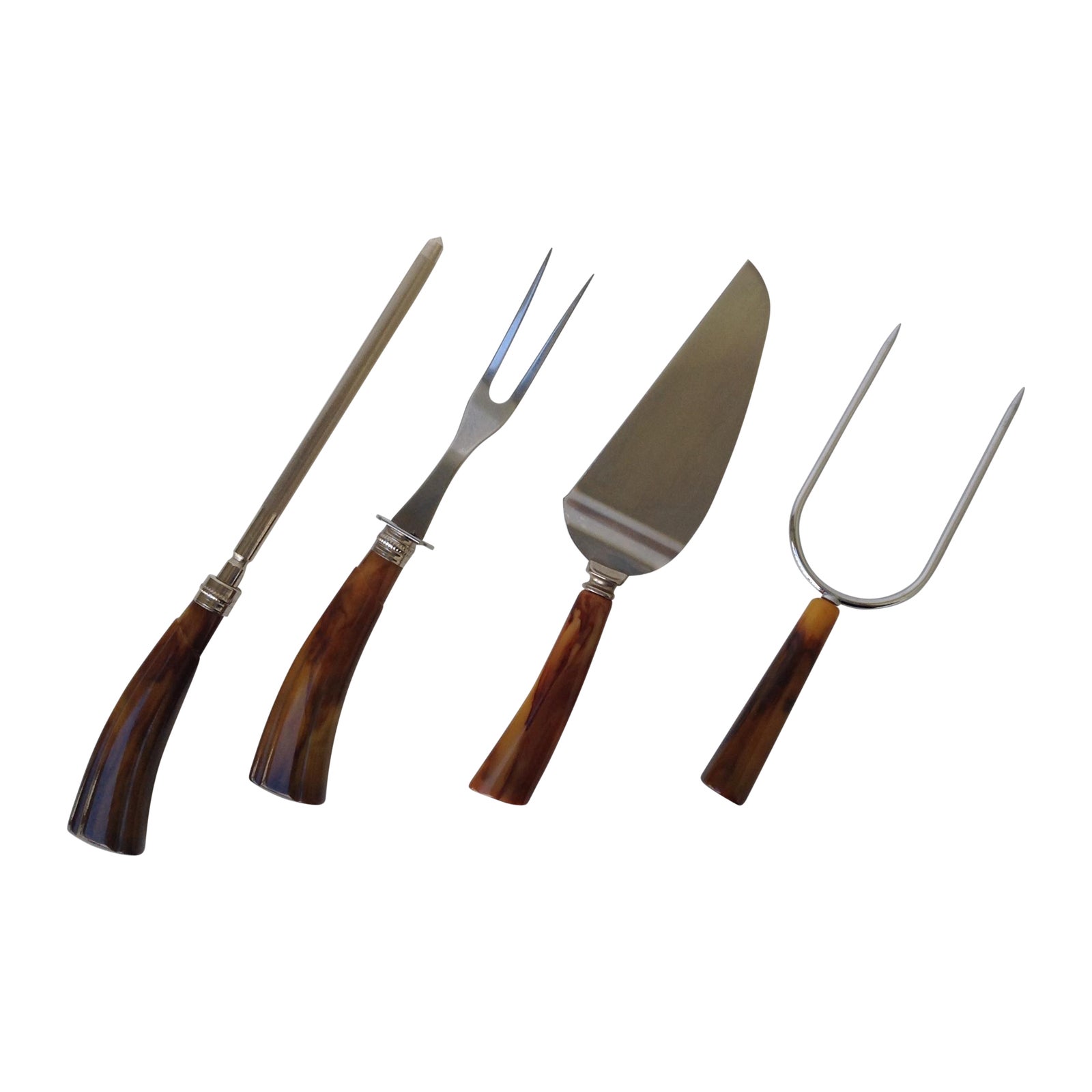 Vintage MidCentury Bakelite Server Utensils Set of 4 Chairish