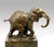 Elephant Sculpture in Patinated Bronze For Sale - Image 3 of 6