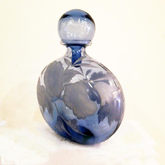 Glass Bottle with Stopper by Aldo Nason, 1970s, in Good conditions. Designed 1970 to 1979
