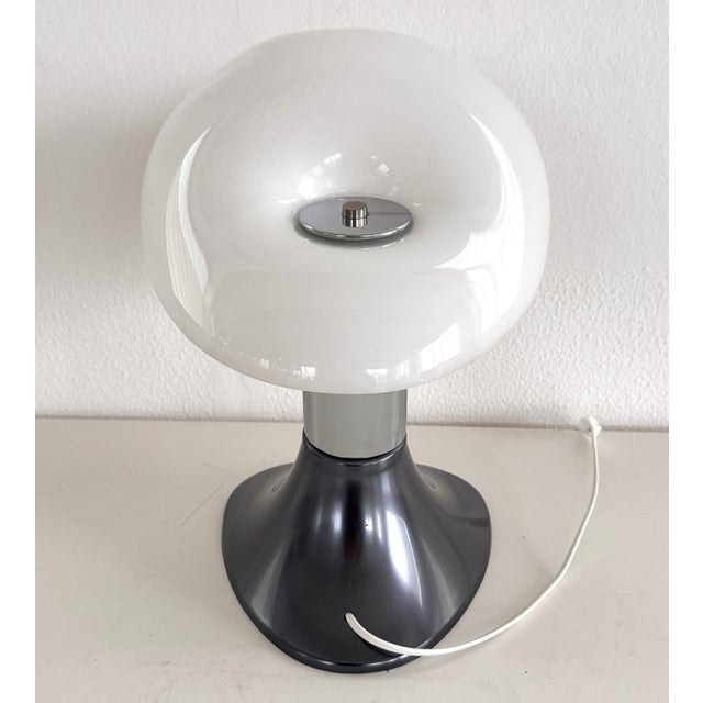 Gray Large Cobra Table Lamp by Guzzini, 1970s For Sale - Image 8 of 17