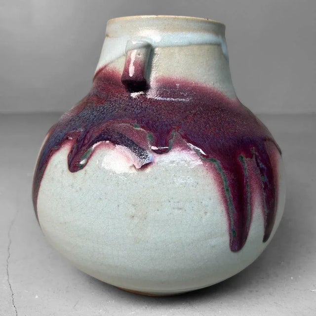 Japanese Ceramic Ikebana Vase, 1980s For Sale - Image 16 of 18