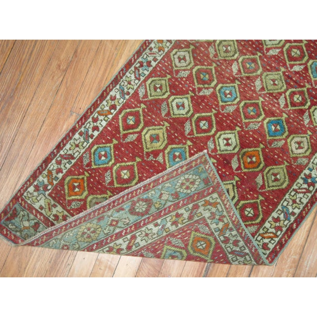 Hollywood Regency Late 19th Century Late 19th Century Turkish Runner, 2'3'' X 11'9'' For Sale - Image 3 of 7