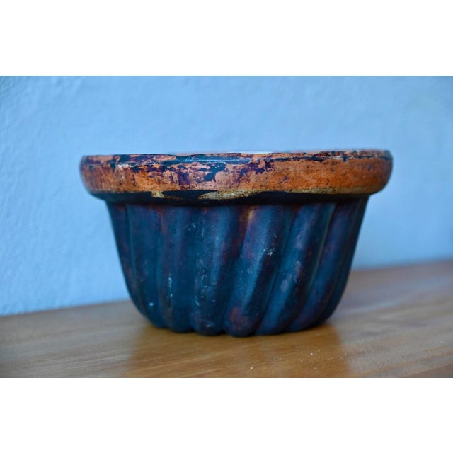 19th Century Alsatian Kugelhopf Mold in Glazed Terracotta, 1940s For Sale - Image 4 of 6