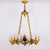 Antique French Empire Style Gilt and Patina Bronze Chandelier, 1960s For Sale - Image 10 of 17