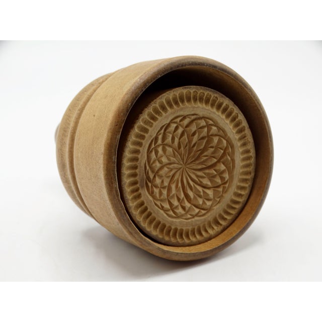 Antique American Pine Flower Butter Mold Press Chairish