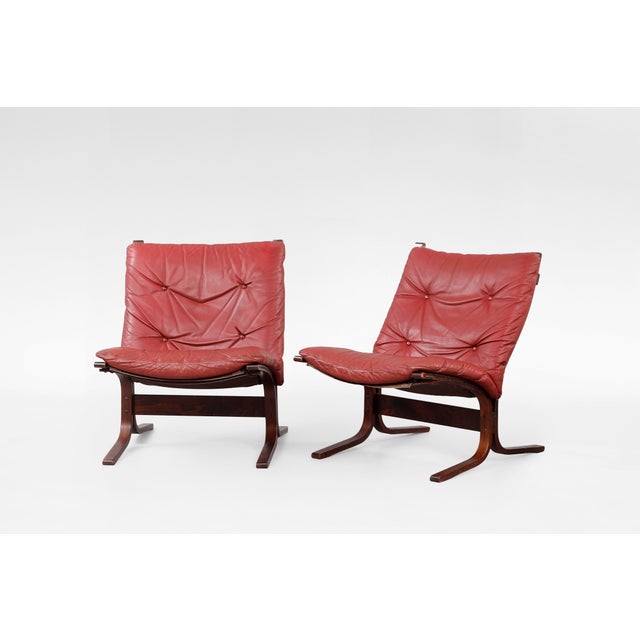 A striking 1970s Siesta lounge set by Ingmar Relling for Westnofa, crafted in Norway and celebrated as one of the defining...