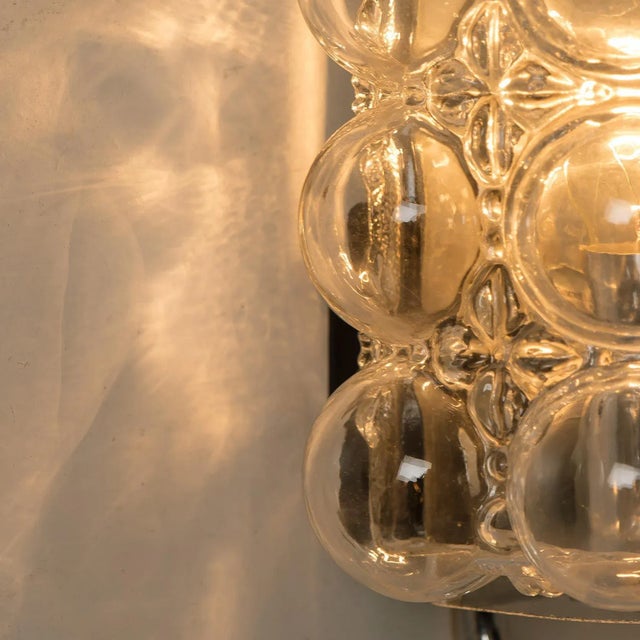 Bubble Glass Fixtures by Helena Tynell for Glashütte, Set of 5 For Sale - Image 15 of 18