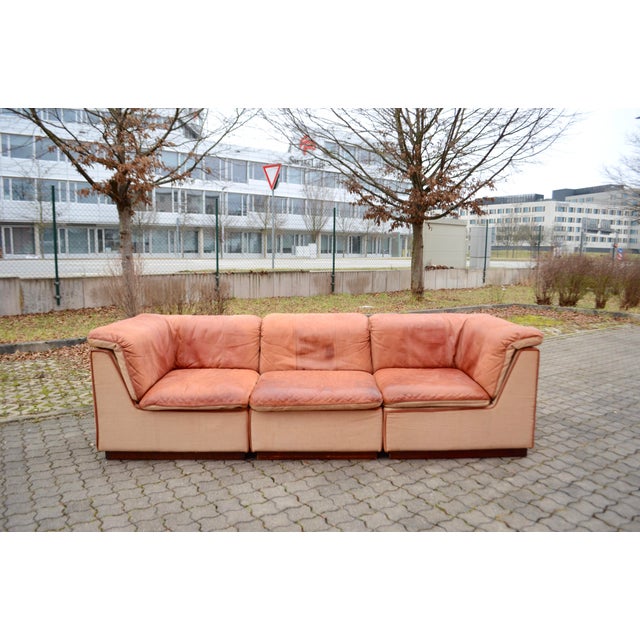 An exceptional and increasingly rare sapporo modular sofa designed and manufactured by oy dahlqvist ab / bd möbel,...