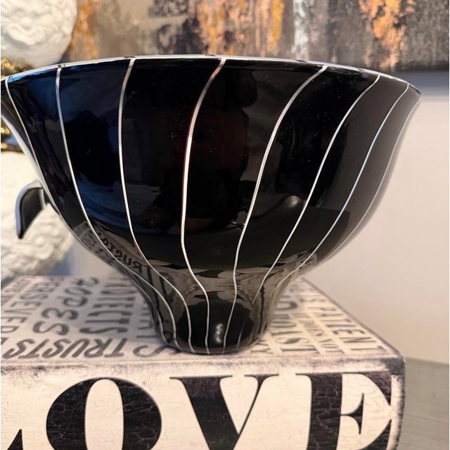 Modern 1980s Authentic Barovier & Toso Murano Glass Spacco Bowl For Sale - Image 3 of 6