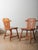 Mid 20th Century Set of 6 Vintage Alpine Pine Chairs With Cut-Out Backs and Rustic Patina For Sale - Image 5 of 7
