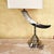 Vintage Faux Horn & Brass Table Lamp – Hollywood Regency For Sale - Image 12 of 18