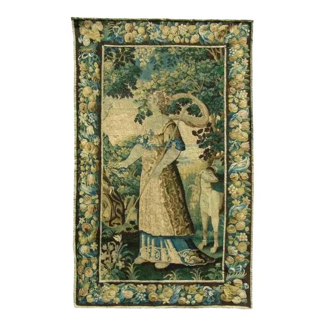 Antique 17th Century Flemish Tapestry For Sale