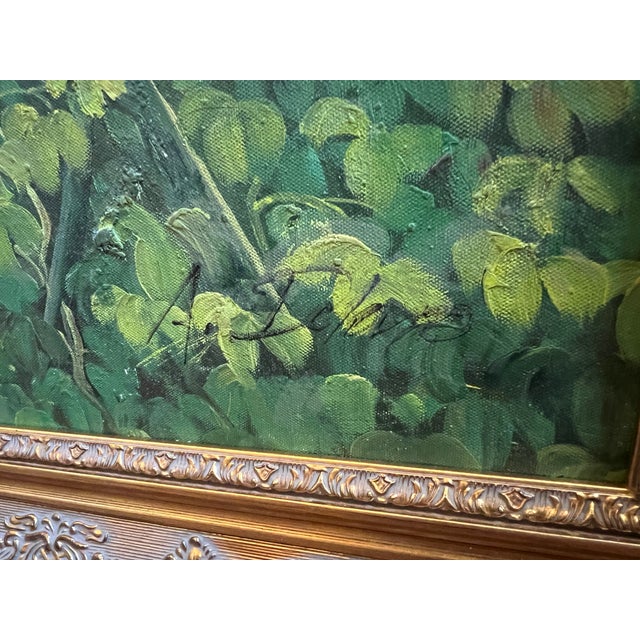 Tuscan Countryside Impressionist Oil Painting, Framed For Sale - Image 10 of 18