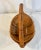 Vintage Split Reed and Bamboo Boat Shaped Handled Footed Basket For Sale - Image 4 of 10