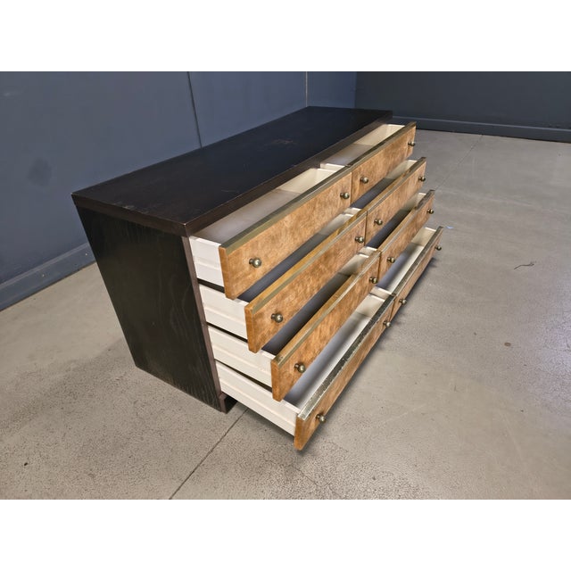 Vintage Italian Chest of Drawers in Velvet, 1970s For Sale - Image 4 of 11