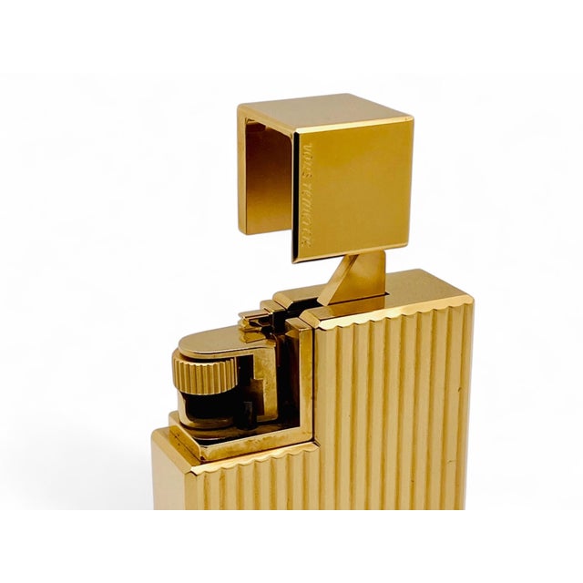 Gold-Plated Pocket Lighter with Engine-Turned Decoration from Cartier For Sale - Image 9 of 16