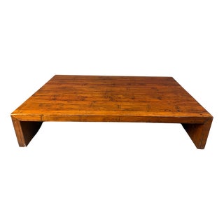 Large Coffee Table in Bamboo attributed to Axel Vervoordt, 1980s For Sale