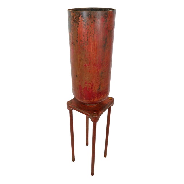 Vintage Iron Power Plant Conductor Large For Sale