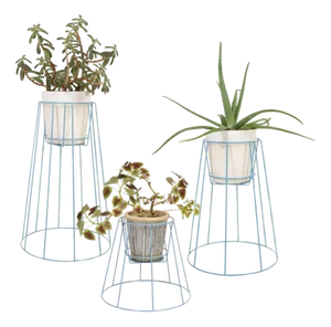 Pigeon Blue Cibele Plant Stands by OK Design, Set of 3