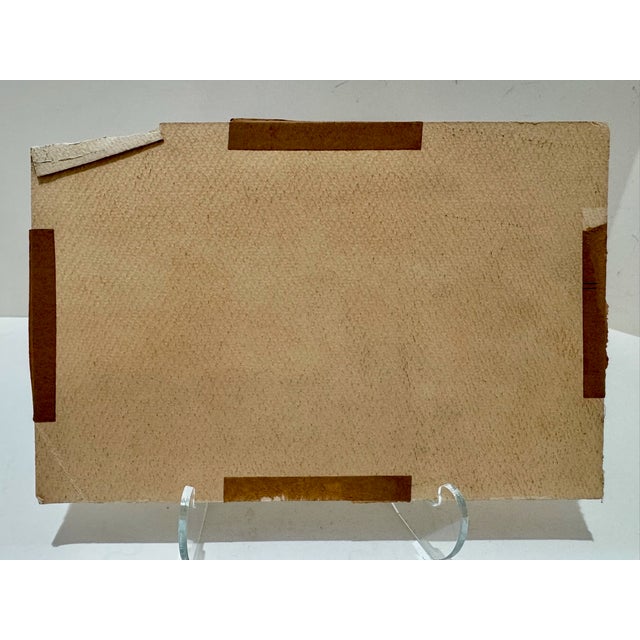 Henry Emil Salloch Original Watercolor on Paper Quaint Rural Village, 1957. For Sale In Atlanta - Image 6 of 7