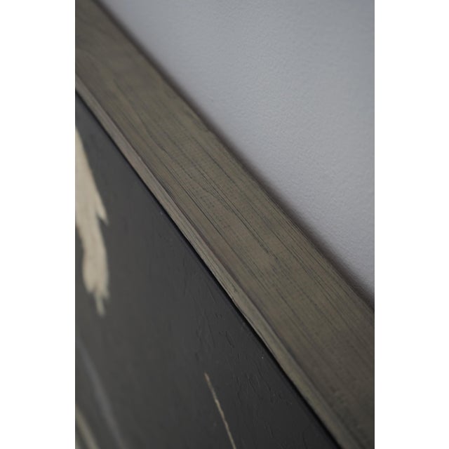 Paint Modern Design Framed Leaf Print Oil Painting on Canvas For Sale - Image 7 of 9