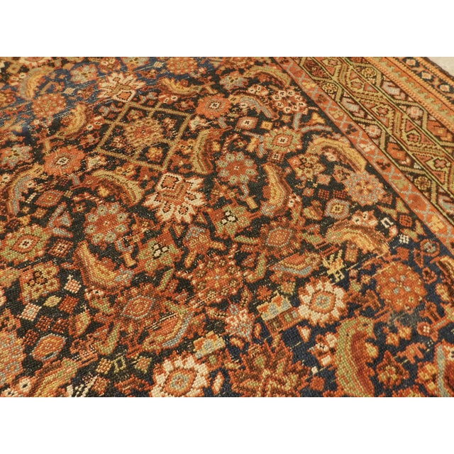 Blue 1900 Antique Persian Fereghan Rug For Sale - Image 8 of 13