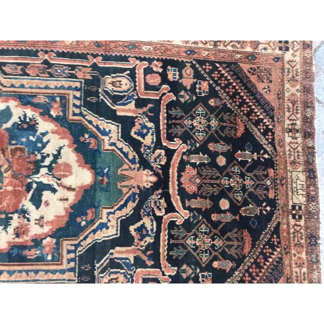 Antique Aubusson Style Mid-Eastern Rug For Sale - Image 3 of 18