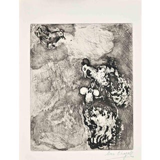 Marc Chagall, The Two Roosters, 1952, Etching For Sale