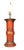 Early 19th Century Berlinware Scarlet Cold Painted Vase in the Chinese Style Mounted as a Lamp For Sale - Image 4 of 5