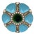 Victorian Majolica Aqua Oyster Plate by Minton, Ceramic, England, 1880 For Sale