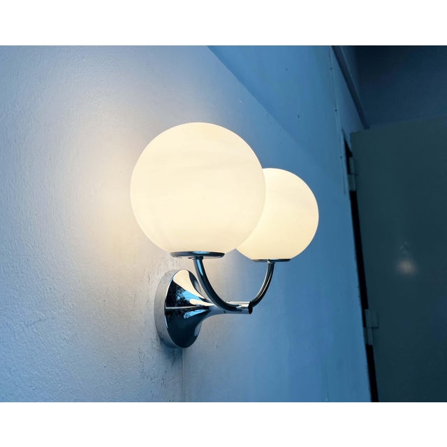 Mid-Century Modern Swiss Space Age Type 1804 Chrome Sconce by E.R. Nele for Temde, 1960s For Sale - Image 3 of 18