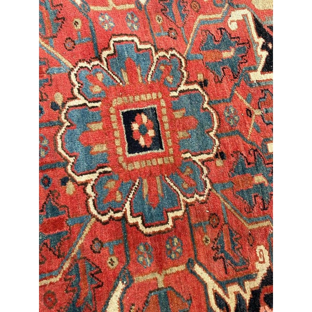 Large Antique Heriz Rug, 1890s For Sale - Image 17 of 18