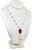 Metal Akoya Pearl Ruby Necklace 14k Gold Italy Certified For Sale - Image 7 of 8