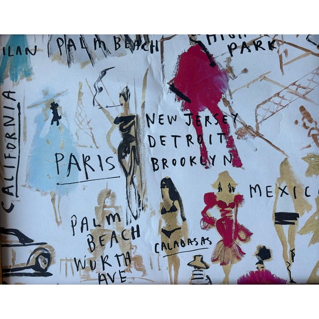 Fun fun fun: Drawbertson Fashionista repro print sourced from his studio under non-glare gallery acrylic (not pictured) in...