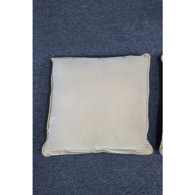 Needlepoint Coy Pillows/Pair For Sale - Image 9 of 9