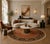 Pasargad DC Fine Hand Knotted Persian Serapi Design Round Rug For Sale In Washington DC - Image 6 of 6