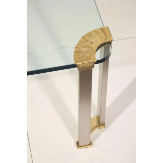 Bronze and Glass Coffee Table, 1970s For Sale - Image 15 of 17