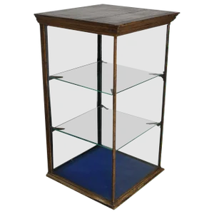 Victorian Painted Mahogany Shop Display Cabinet Vitrine, Late 19th Century