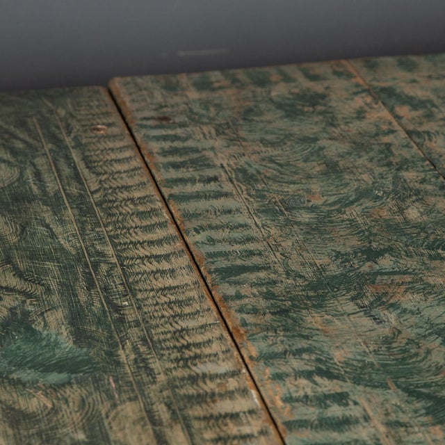 Blue 20th Century American Hand Painted Gatelegged Dining Table, 1900s For Sale - Image 8 of 18