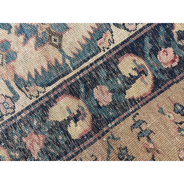 1900 - 1909 Antique Persian Bijar Palace Carpet 12' X 20'8" For Sale - Image 5 of 6