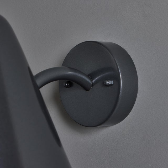 Mid-Century Modern 'ZuZu' Steel Painted Brass Wall Sconce in the Style of Jacques Biny For Sale - Image 16 of 17