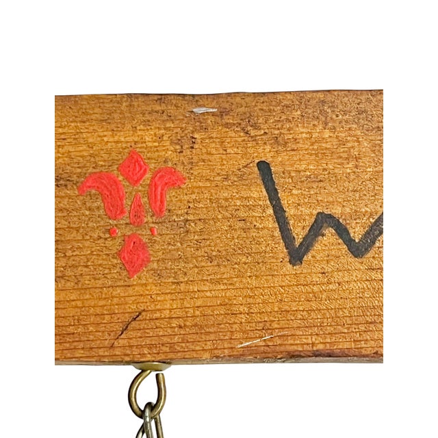 Wood Mid-20th Century Folk Art Horse Welcome Sign For Sale - Image 7 of 12