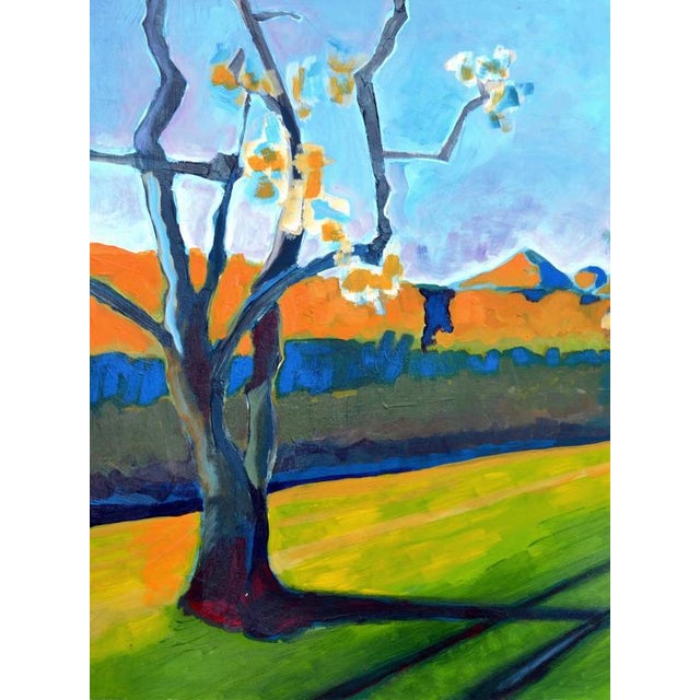 Oil on artist board painting by San Francisco artist Michael William Eggleston(American, 20th century). Unsigned, from a...