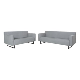 Grey Model 328 3-Seater Sofas from Rolf Benz, Set of 2 For Sale