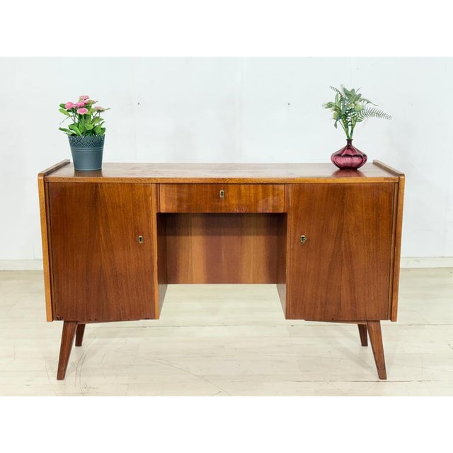 Mid-Century Makore Desk, 1960s For Sale - Image 12 of 12