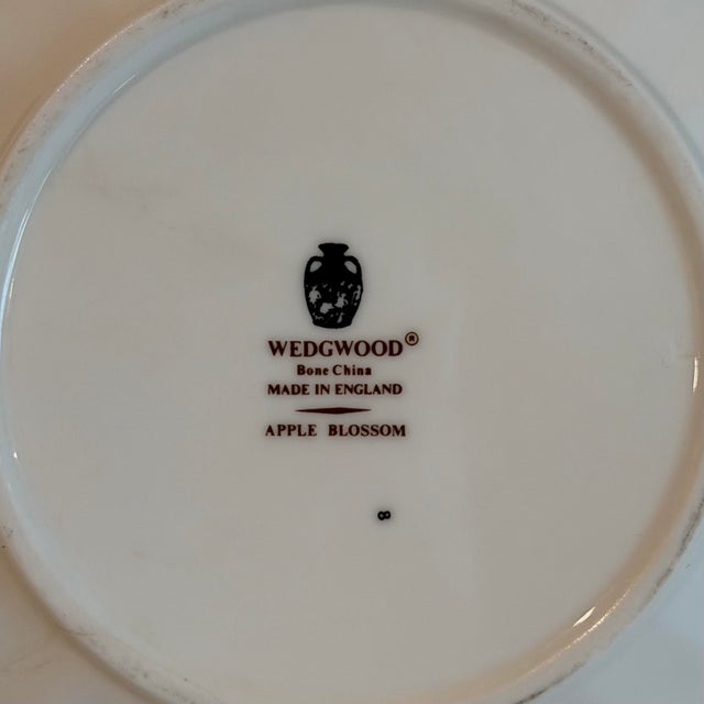 Vintage Wedgwood Apple Blossom Bone China Teapot For Sale - Image 11 of 12